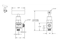 150 Series 1/8 in. Connection Size Mini Needle Valve with Soft Tip (151-MFS)