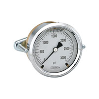 300 Series 2-1/2 in. Gauge Size Brass Case Liquid Filled Pressure Gauge (25-310-10000-psi/bar-CBU)