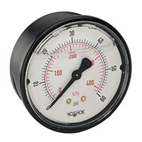 900 Series 0 to 1,000 psi Pressure Range Acrylonitrile Butadiene Styrene (ABS) and Stainless Steel Liquid Filled Pressure Gauge