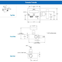 2604/2704 Series 0.156 in. Orifice Block and Bleed 2 Manifold Valves with Hard Seat and Soft Tip - 2