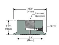 Type 12 Sanitary, Clamped-Style, American Society of Mechanical Engineers - Bioprocessing Equipment (ASME-BPE), Non-Replaceable Diaphragm Seals - 3