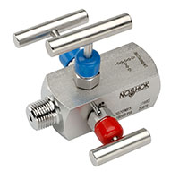 3070 Series 3-Valve Double Block and Bleed Hard Seat Needle Valves