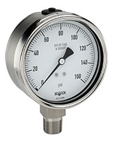 400 Series 0 to 10,000 psi Range All Stainless Steel Dry and Liquid Filled Pressure Gauge (40-400-10000-psi)