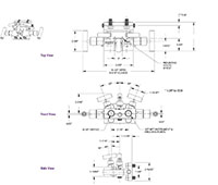 5530 Series Zinc-Nickel Plated Carbon Steel 0.375 in. Orifice Natural Gas 5 Manifold Valve with Soft Seat/Tip (5530-MFC-FP)