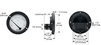 1100 Series Diaphragm Type Differential Pressure Gauges - 3