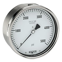 400 Series 0 to 10,000 psi Range All Stainless Steel Dry and Liquid Filled Pressure Gauge (60-410-10000-psi)