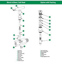 700 Series Block and Bleed Needle Valves with Soft Seat - 2