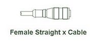 Female Straight x Cable