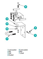 Mounting Kit for MK2-CS1 Steel/MK2-SS2 Stainless Steel - 2