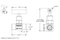 150 Series 1/8 in. Connection Size Mini Needle Valve with Soft Tip (151-FFBs)