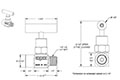 150 Series 1/8 in. Connection Size Mini Needle Valve with Soft Tip (151-MFAB)